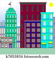 בנינים, בעיר