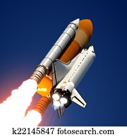 スペースシャトル イラストレーション 1000 スペースシャトル ストックアート Fotosearch