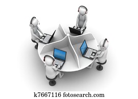 3d man, call centre