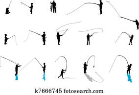 fishing silhouettes fishing silhouettes