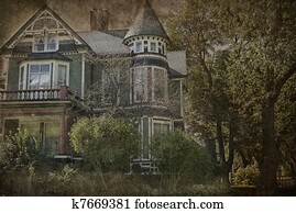 Grungy Victorian house Grungy Victorian house