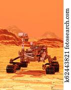 3D Rendering Mars Rover