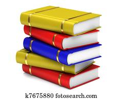 A stack of books A stack of books