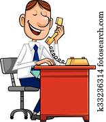 Businessman with phone