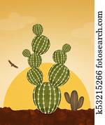cactus in the desert cactus in the desert