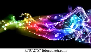 Colorful smoke and lights Colorful smoke and lights