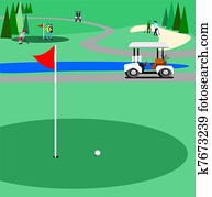 Green golf course Green golf course