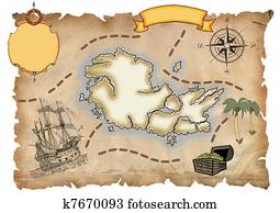 Pirate map Pirate map