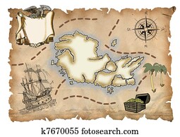 Pirate map Pirate map