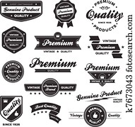 Vintage premium badges Vintage premium badges