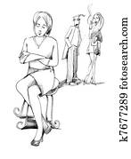 woman in closed position woman in closed position