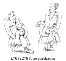 איש ואישה מדברים