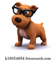 3d Student dog 3d Student dog