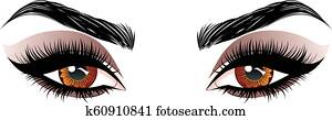braune augen, einholen braune augen, einholen