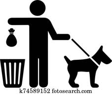 Clean after your dig vector sign Clean after your dig vector sign