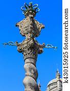 Medieval pillory, Porto, Portugal.