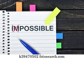 posible, palabra, en, bloc