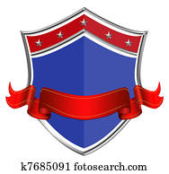 Shield with Ribbon Shield with Ribbon
