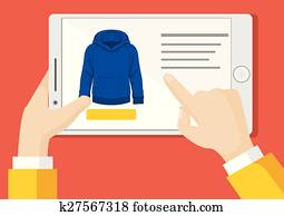 Vector online shopping Vector online shopping