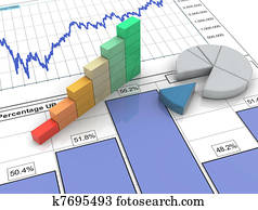 3d, schreiten stab fort, auf, geschäftsbericht