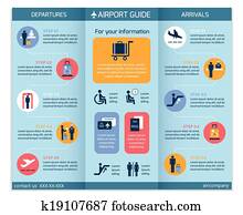 Airport Business Infographic Brochure Airport Business Infographic Brochure