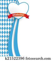 Bavarian Oktoberfest Flyer Oblong Colors Heart Bavarian Oktoberfest Flyer Oblong Colors Heart