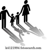 familie, symbol