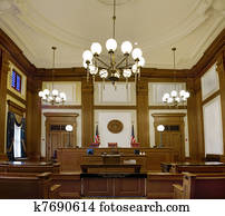 Pioneer Courthouse Courtroom in Portland Oregon Downtown Pioneer Courthouse Courtroom in Portland Oregon Downtown
