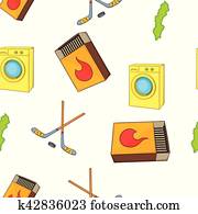 suécia, elementos, padrão, caricatura, estilo suécia, elementos, padrão, caricatura, estilo