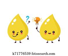 Cute happy smiling urine drop Cute happy smiling urine drop