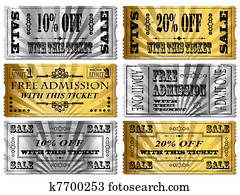 Gold and Silver tickets Gold and Silver tickets