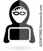 hacker boy icon hacker boy icon