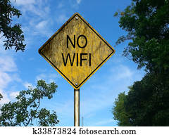 No Wifi Road Sign No Wifi Road Sign