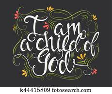 Religions lettering illustration Religions lettering illustration