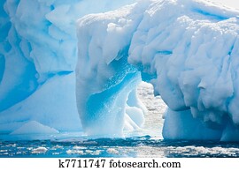 antárctico, geleira