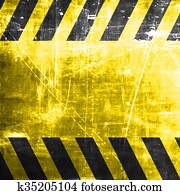 Black and yellow hazard stripes