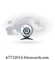 cloud and camera cloud and camera