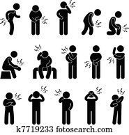 cuerpo, dolor, dolor, dolor de espalda, dolor de cabeza