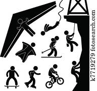 Extreme Sport Hang Glider Bungee Extreme Sport Hang Glider Bungee