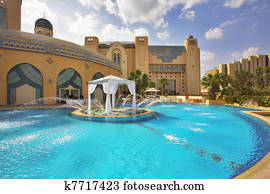 fontijn, in, ronde, de, paviljoen