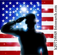 julho 4th, ou, dia veterans, illustrati