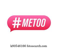 Metoo hashtag thursday throwback symbol. Vector stock illustration.