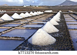 Salt refinery, Saline from Janubio, Lanzarote 