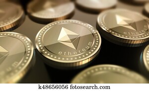 Shiny Ethereum crypto-currency background