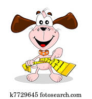 Cartoon dog puppy fat Cartoon dog puppy fat