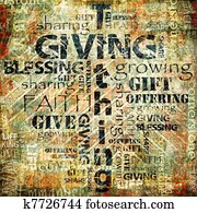 dar, e, tithing, fundo