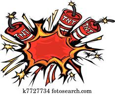 Dynamite Explosion Cartoon Vector I Dynamite Explosion Cartoon Vector I