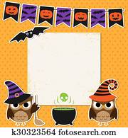 halloween gilder, card