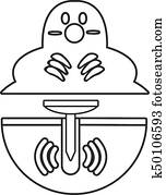 Gopher mole mounds Stock Image | k2809641 | Fotosearch