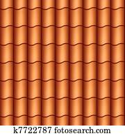 Seamless roof tiles Seamless roof tiles